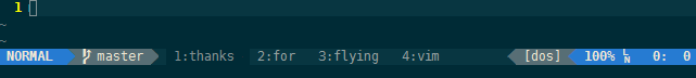 vim-airline状态栏效果
